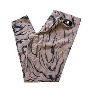 adidas work out leggings black and purple womens large